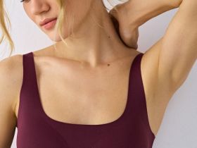 Бесшовный бюстгальтер с формованными чашками, Фиолетовый