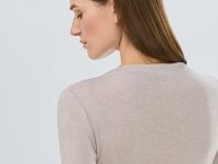 Лонгслив с шерстью, Бежевый