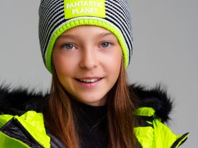 Шапка трикотажная для девочек