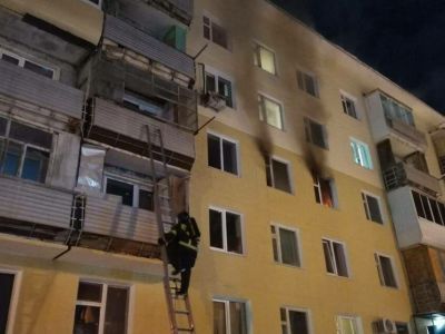 Пожар произошёл в многоквартирном жилом доме Якутска