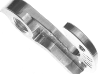 Держатель заднего переключателя &quot;петух&quot; Meta №180 фрезерованный (серебристый)