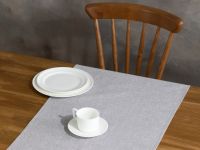 Скатерть-дорожка Листья/Fogliame, серая