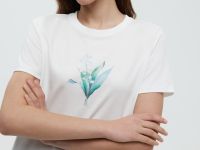 Футболка из мерсеризованного хлопка с принтом