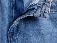 Джинсы объёмного кроя для девочек, Голубой