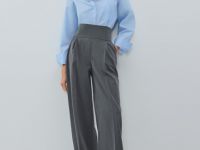 Широкие брюки, Серый