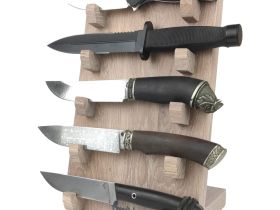 Подставка для коллекции из 5-ти ножей Woodinhome HKS0205OW, дуб