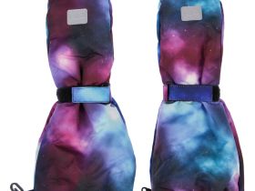 Зимние варежки-краги для девочки