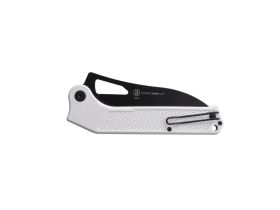 Складной нож Ontario Camp Plus EDC Linerlock, сталь 420, рукоять термопластик GRN, белый