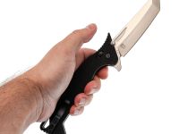 Складной нож Obertech ns-02 Tanto satin, сталь VG-10, рукоять G10, черный