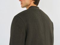 Бомбер из пальтовой ткани, Коричневый