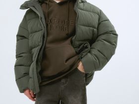 Утеплённая куртка для мальчиков, Зеленый