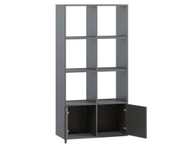 Стеллаж Кейн 2-75x149 Графитовый