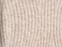 Вязаное платье с открытыми плечами, Бежевый