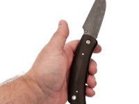 Складной нож Аляска, сталь дамаск, коллекционный фолдер, рукоять венге