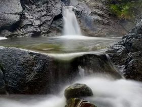 «В горах Семи Хребтов. Водопады хребта Сэттэ Дабан»