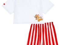 Комплект трикотажный для девочек: фуфайка (футболка), шорты