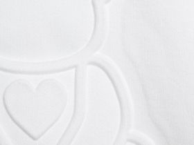 Свитшот с объёмным принтом для девочек, Белый