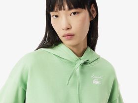 Женская флисовая толстовка Lacoste оверсайз