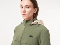 Женская утеплённая куртка-парка Lacoste с эластичным поясом