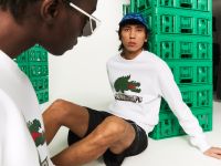 Хлопковый свитшот Lacoste x Minecraft унисекс