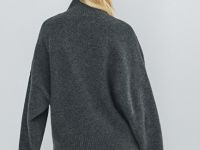 Свитер из мягкой пряжи с шерстью, Серый