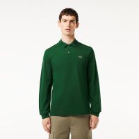 Мужское поло Lacoste L.12.21 классического кроя с длинным рукавом
