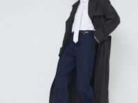 Хлопковая рубашка с галстуком, Белый