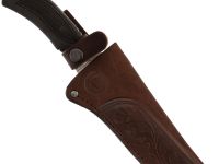 Нож с фиксированным клинком Тайфун, сталь 65х13, рукоять Elastron