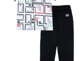 Комплект трикотажный для мальчиков: фуфайка (футболка), брюки