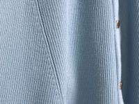 Вязаное платье мини, Голубой