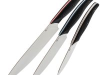 Набор кухонных ножей Патриот-1, сталь 95х18, рукоять G10