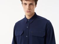 Мужская рубашка Lacoste на кнопках с большими нагрудными карманами