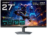 Монитор 27" GIGABYTE M27Q2 QD 2560x1440, LED, 16:9, IPS, 350cd, 1000:1, 0.5ms, 178гр/178гр, DP, HDMI, USB, 200Hz, black