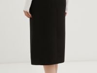 Юбка миди на молнии с разрезами