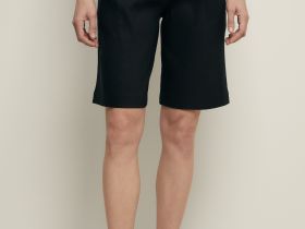 Шорты-бермуды с добавлением льна