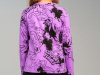 Фуфайка трикотажная для девочек (футболка с длинными рукавами)