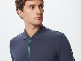Мужское поло Lacoste приталенного кроя