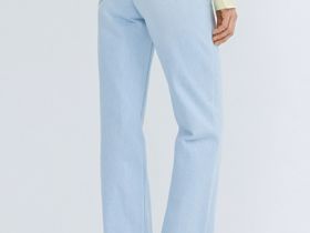 Прямые джинсы из плотного денима, Голубой