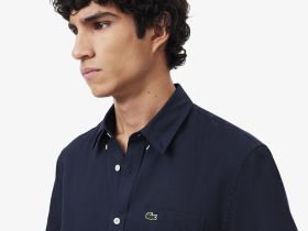 Мужская льняная рубашка Lacoste