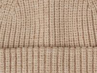 Шапка-бини с отворотом, Бежевый