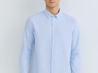 Рубашка из ткани оксфорд, Голубой