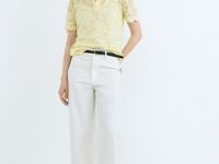 Поло из кружева, Желтый