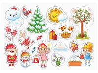 Игра развивающая на магнитах ТРИ СОВЫ "Времена года", 31 эл.