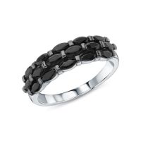 Серебряное кольцо с фианитами