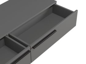 ТВ-тумба подвесная Кимбол 160x20 Графитовый