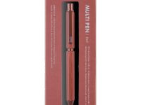 Ручка мультисистемная Rhodia, 3в1 (черный+красный+кар 0,5), корпус Коричневый