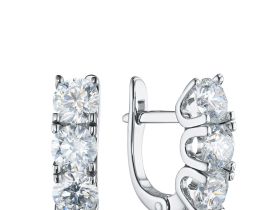 Серьги из белого золота э4712сг10220104