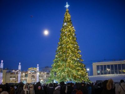 Демонтаж новогодней елки на площади Республики начнут 29 января