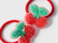 Резинки для волос с вишнями из бисера 2 шт. Глория Джинс