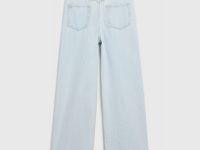 Широкие джинсы для девочек, Голубой